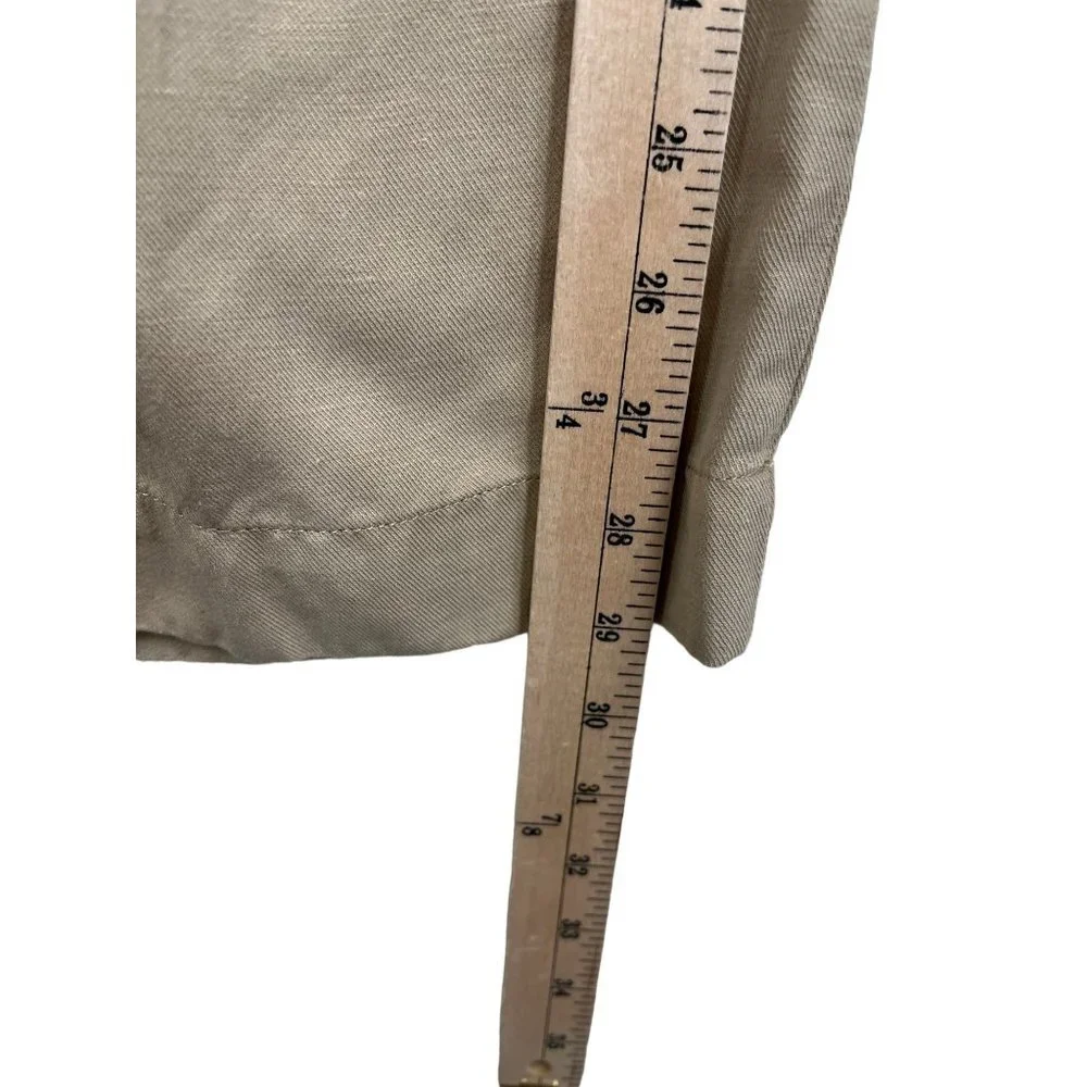 Banana Republic WOMEN PULL ON Loose Pants M $110‎ linen blend sz M Tan